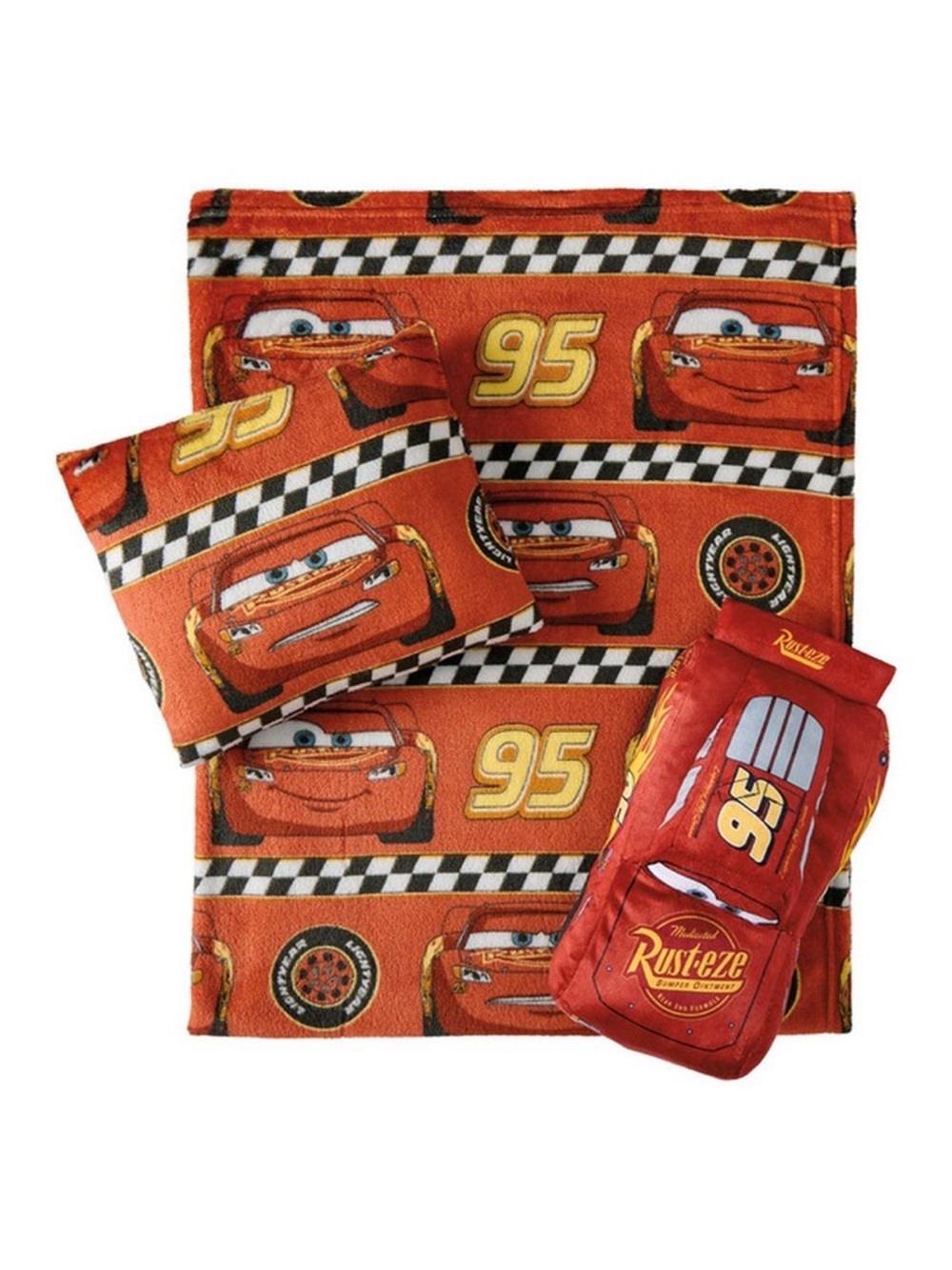 Disney Pixar Cars Lightning McQueen 95 Red Kids Bedding Set